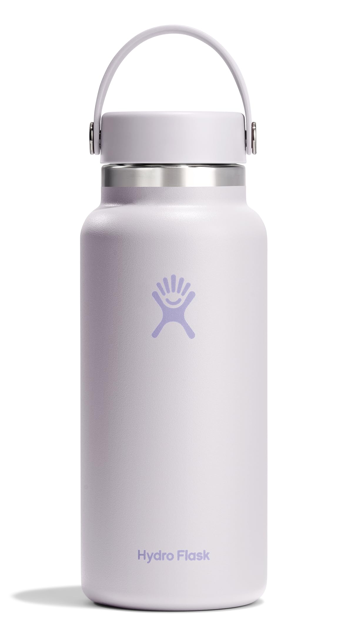 Hydro Flask Water Bottle - Insulated Stainless Steel - Wide Mouth Flex Lid, Non Spill, Leakproof and Refillable in 32 Oz Harbor Blue