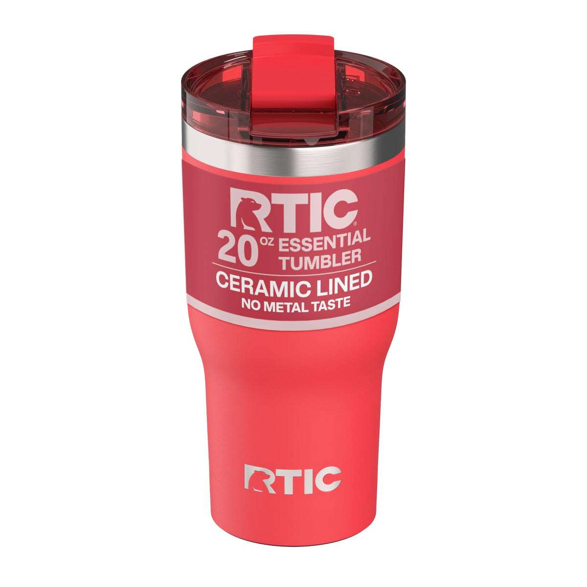 RTIC 20oz Essential Tumbler with Lid, Ceramic Lined, Graphite