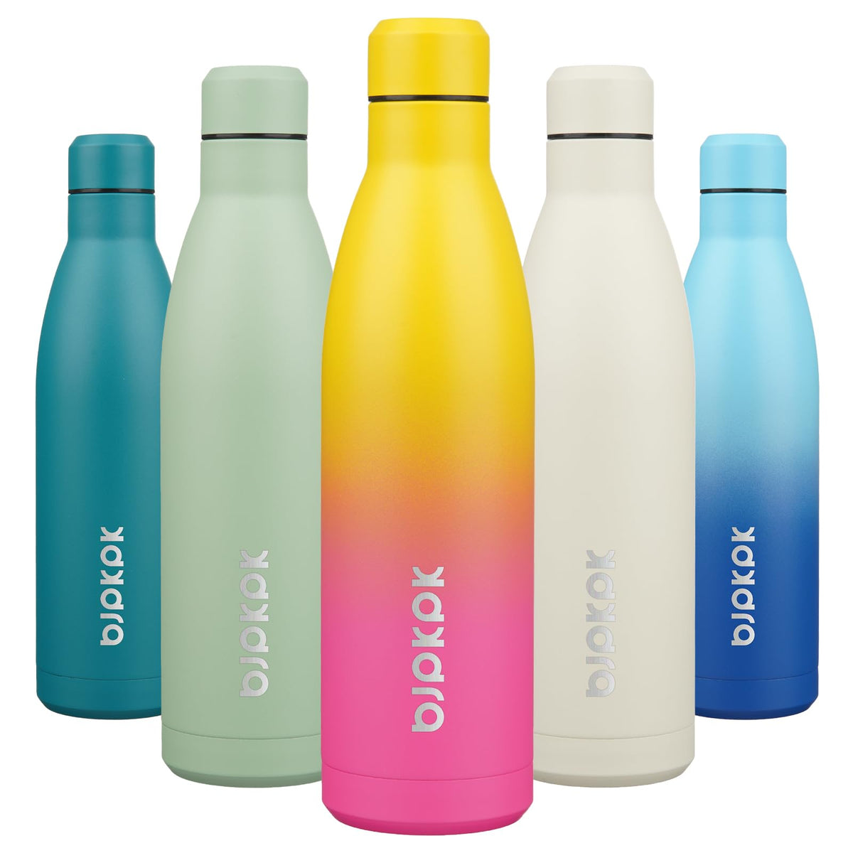 BJPKPK 12 oz Small Mini Water Bottle, Insulated Stainless Steel Flask