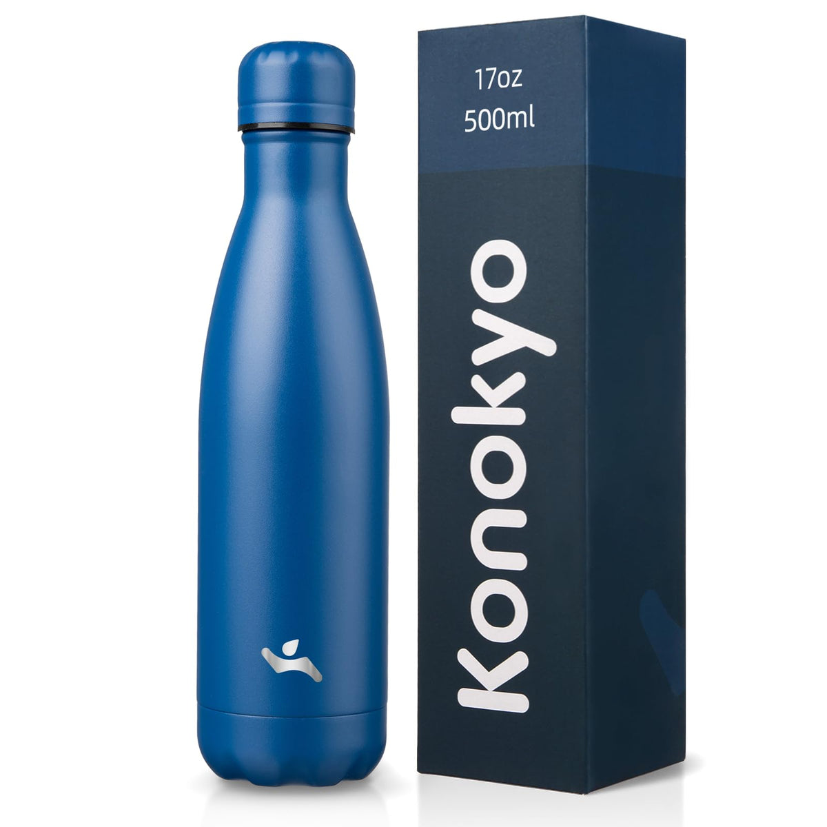 Konokyo 25 oz Insulated Stainless Steel Water Bottle, Blue