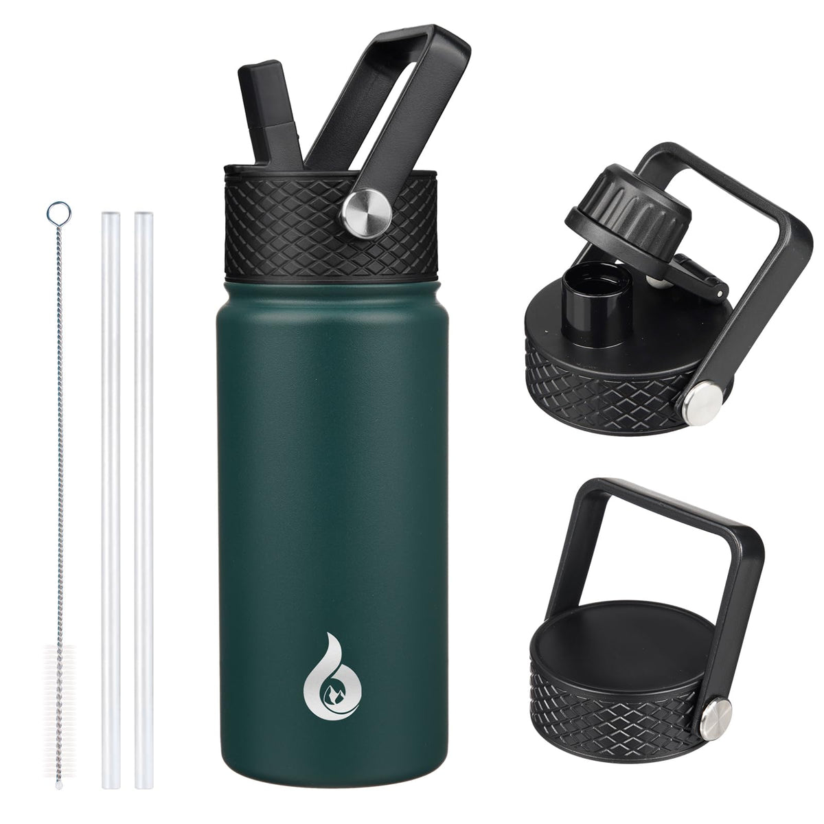 BJPKPK 64oz Insulated Water Bottle, Half Gallon Water Jug with Straw Lid