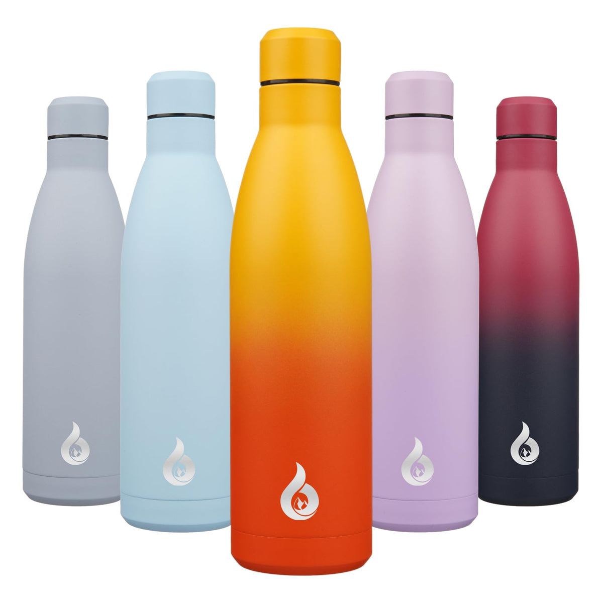 BJPKPK 12 oz Small Water Bottle, Reusable Insulated Stainless Steel Flask