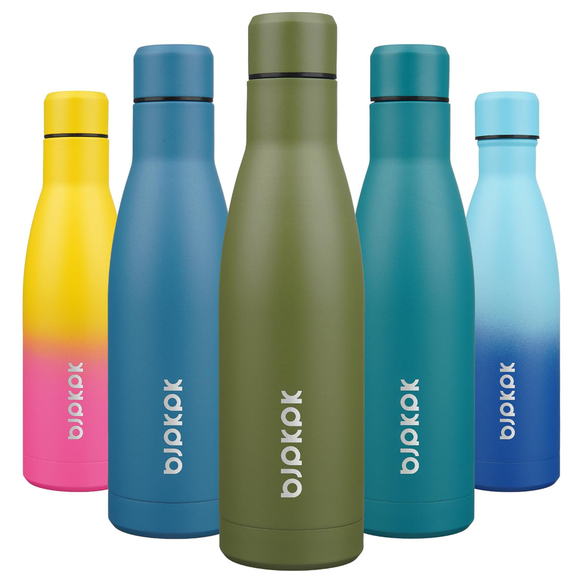 BJPKPK 12 oz Small Mini Water Bottle, Insulated Stainless Steel Flask