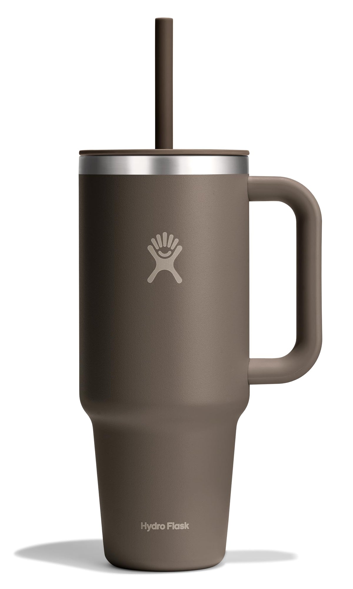 Hydro Flask Travel Tumbler with Handle, Lid and Straw - Insulated Stainless Steel in 40 Oz Trillium