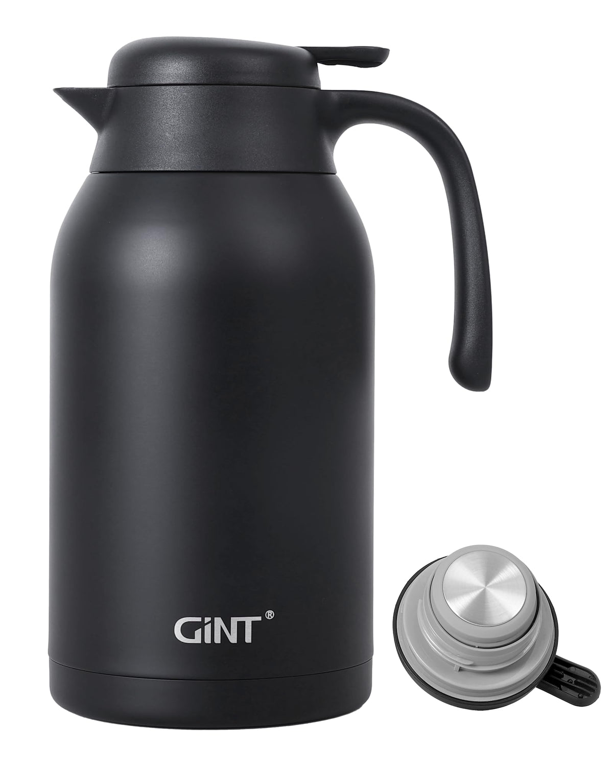 GiNT 74oz Thermal Coffee Carafe, Insulated Carafe for Hot Liquids(Black)