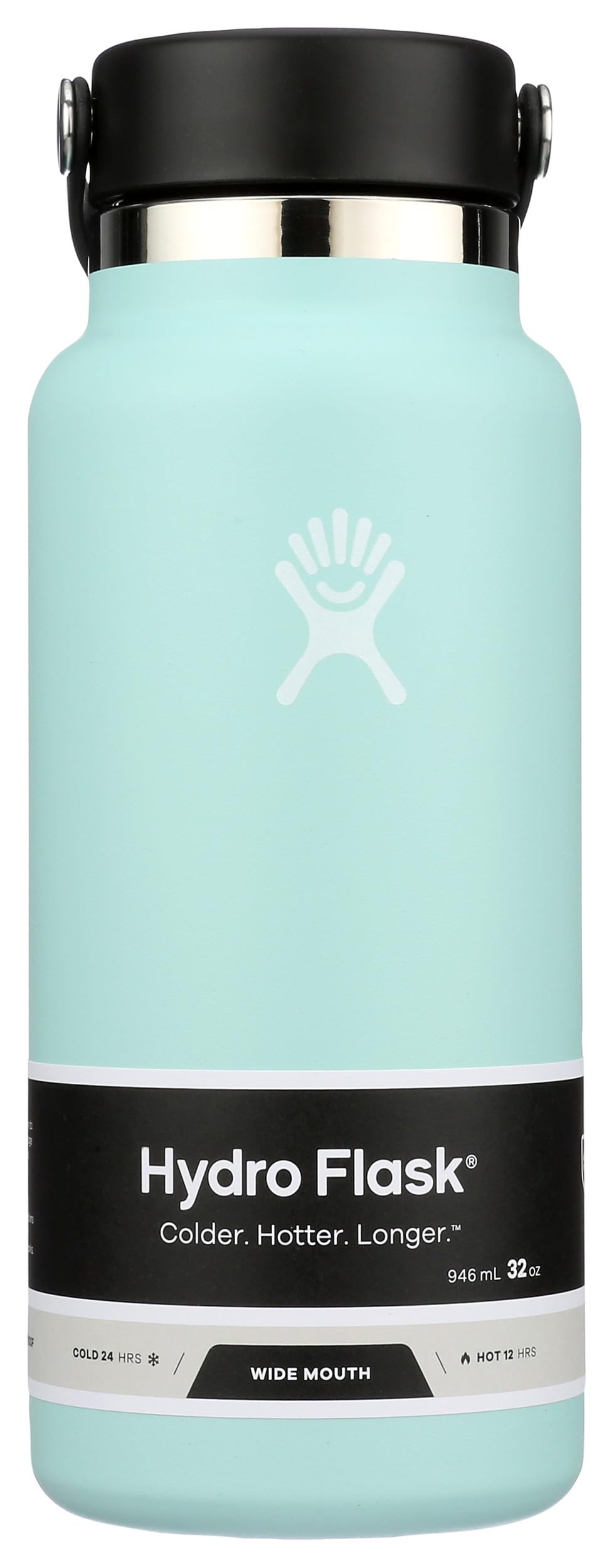 Hydro Flask Wide Flex Cap Black 64 Oz