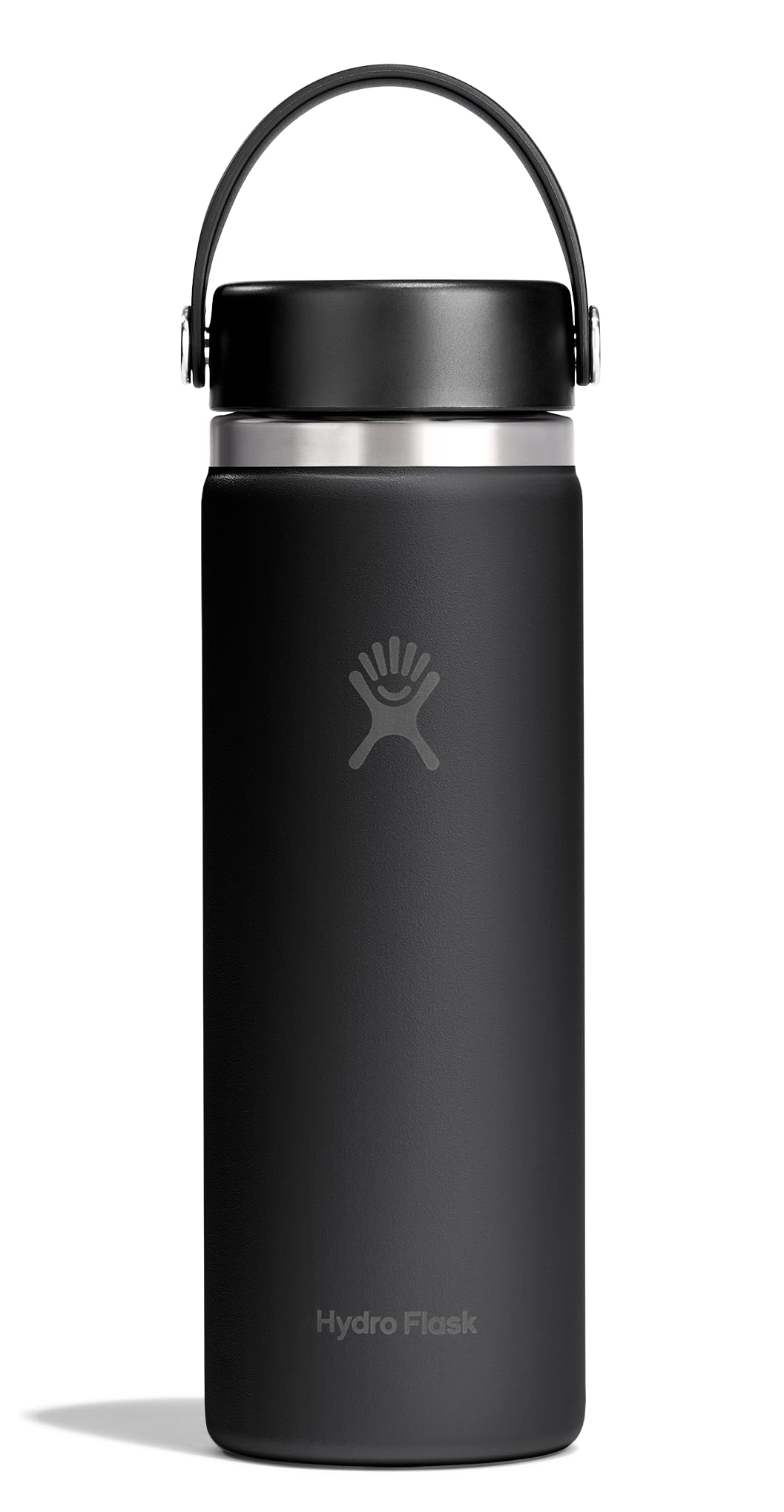 Hydro Flask Water Bottle - Insulated Stainless Steel - Wide Mouth Flex Lid, Non Spill, Leakproof and Refillable in 20 Oz Harbor Blue