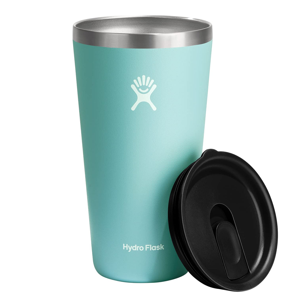 Hydro Flask All Around Tumbler Press-In Lid, Insulated Travel Mug, Stainless Steel Coffee Cup 16 Oz Cloud Pink