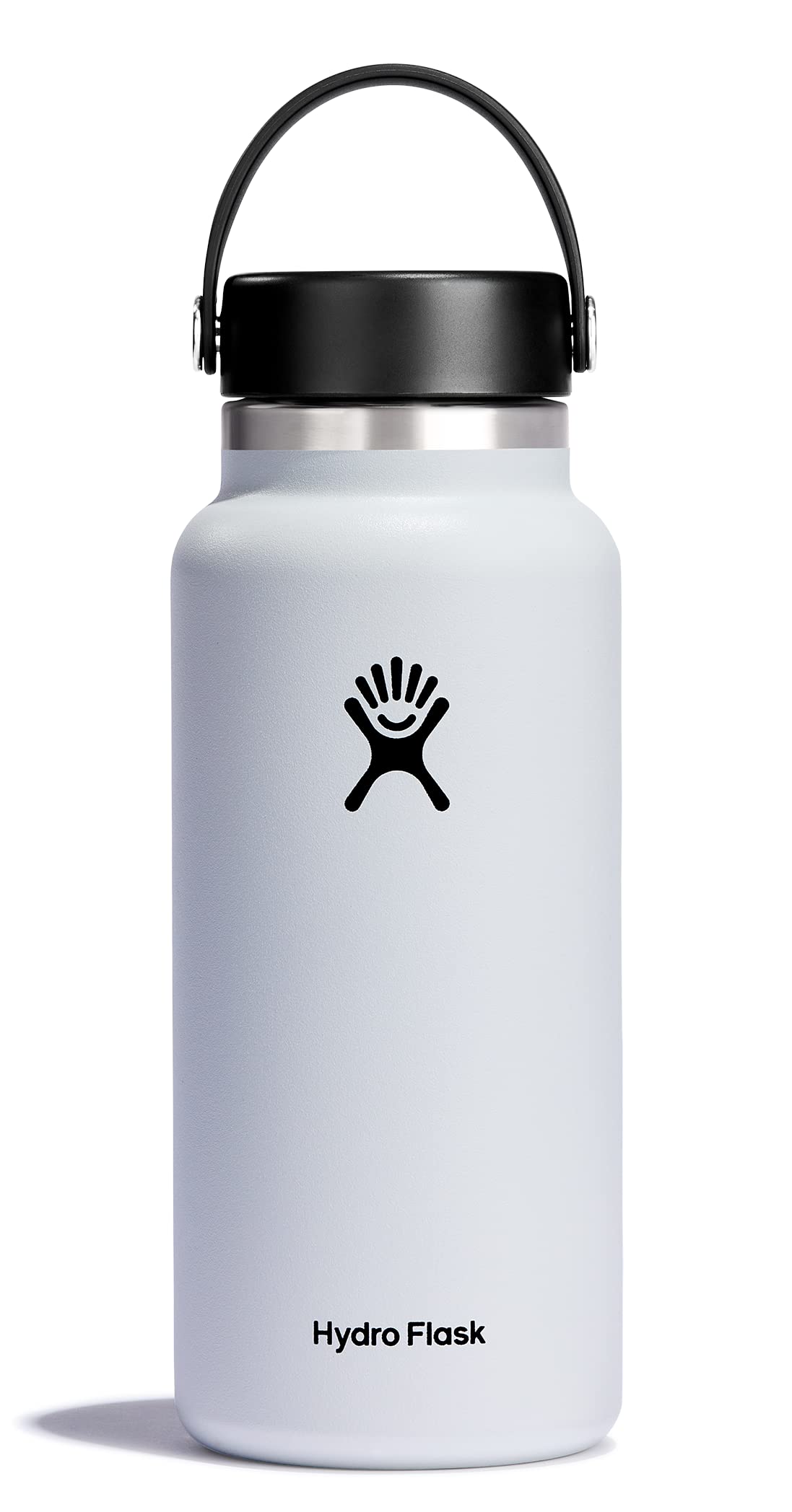 Hydro Flask Water Bottle - Insulated Stainless Steel - Wide Mouth Flex Lid, Non Spill, Leakproof and Refillable in 32 Oz Harbor Blue