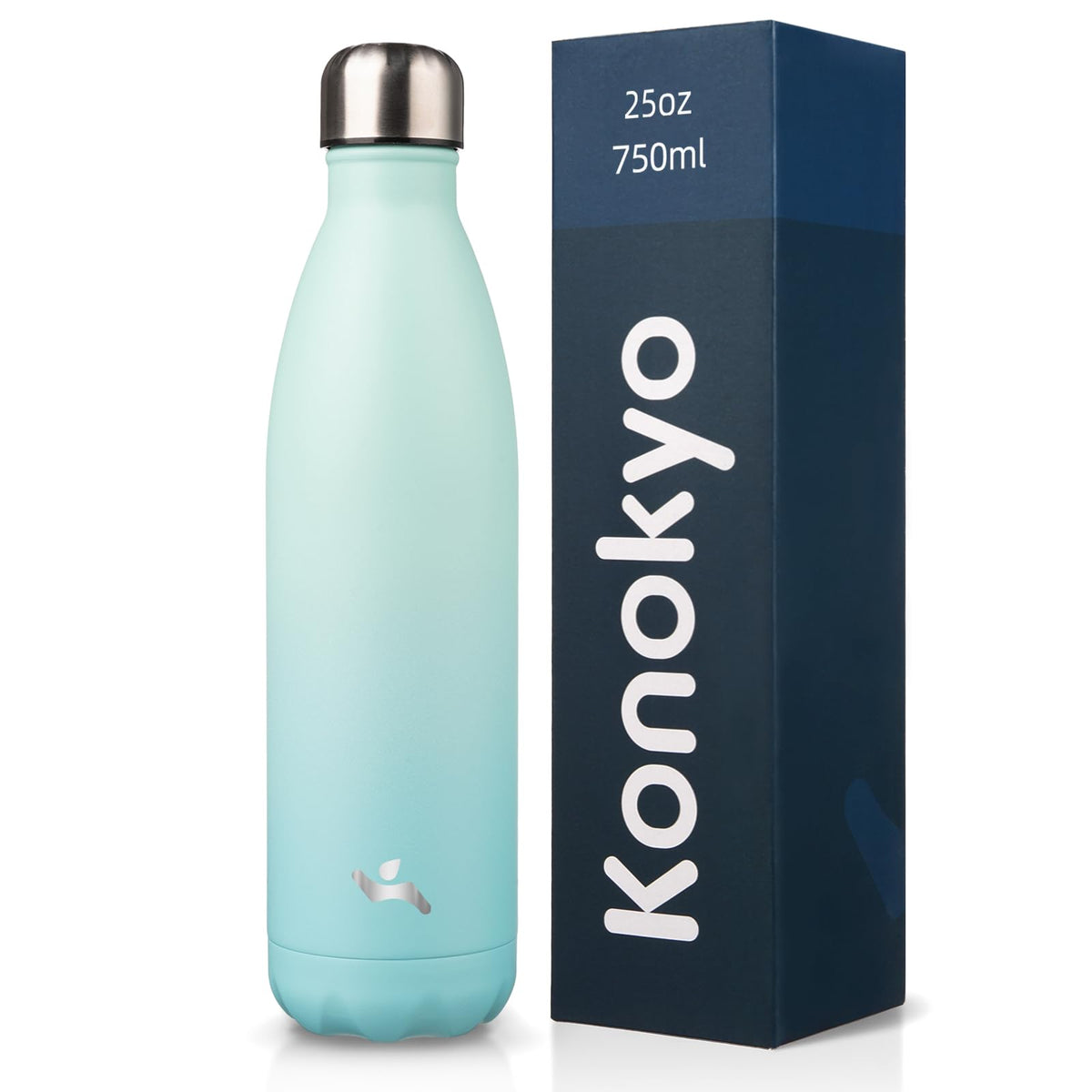 Konokyo 25 oz Insulated Stainless Steel Water Bottle, Blue