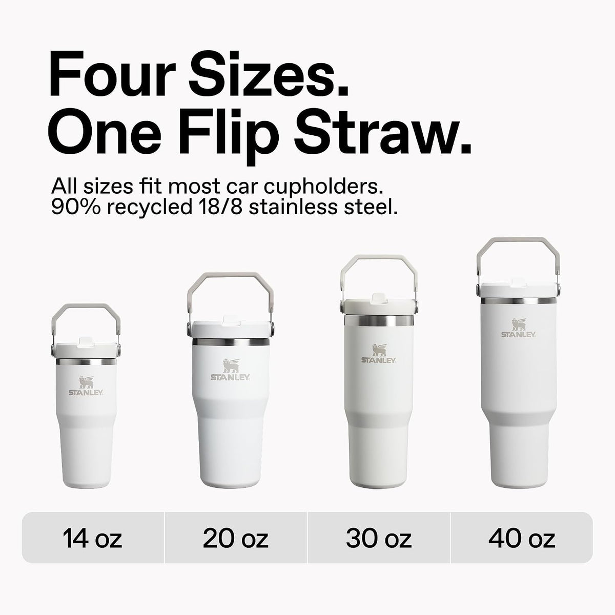 STANLEY IceFlow 2.0 Flip Straw Tumbler, 30 oz, Dried Pine