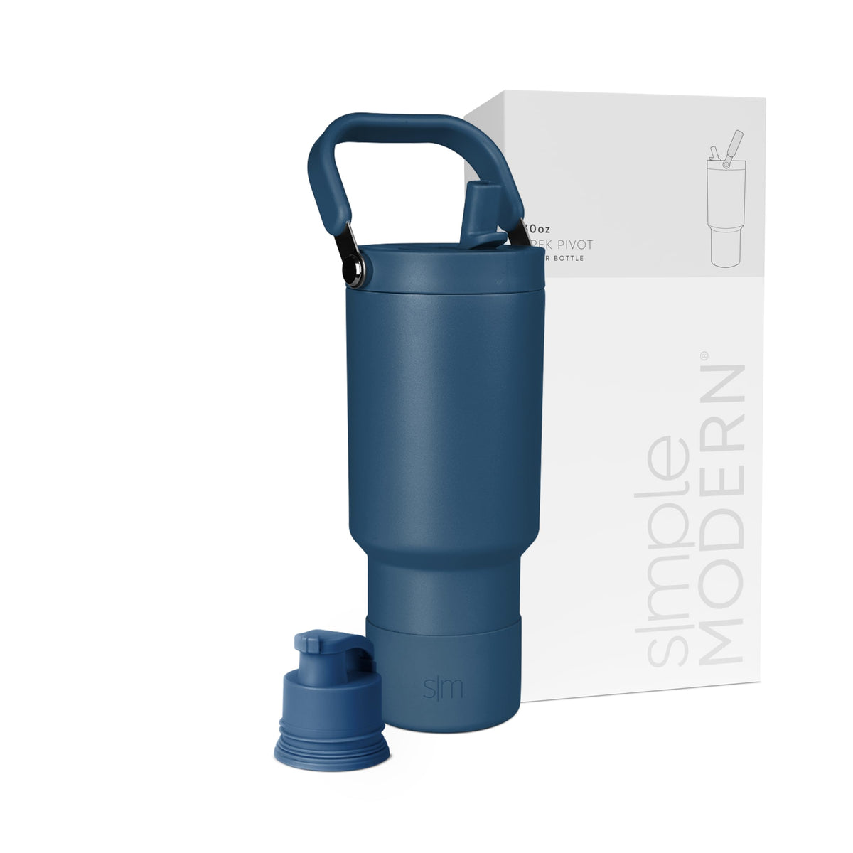 Simple Modern Tumbler with Handle, Water Jug | 40oz | Gray