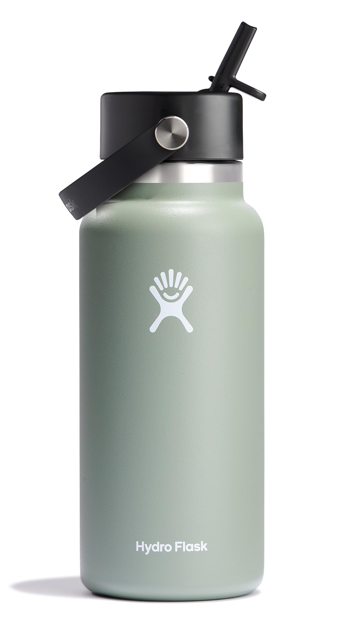 Hydro Flask Water Bottle - Insulated Stainless Steel - Wide Straw Lid, Non Spill, Leakproof in 24 Oz Ivory