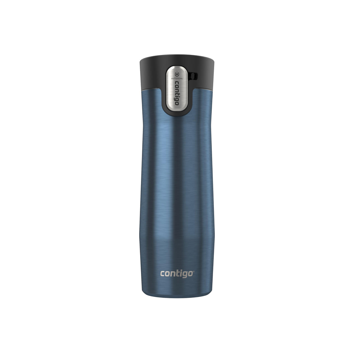 Contigo West Loop Stainless Steel Travel Mug with AUTOSEAL Lid, 16oz., Stainless Steel/Black