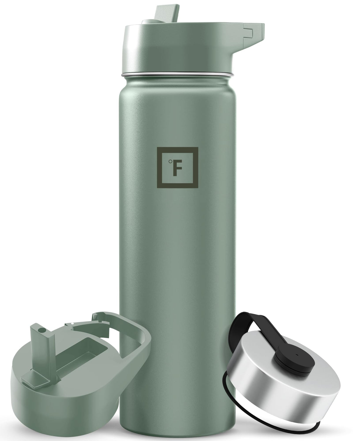IRON °FLASK 24 oz Wide Mouth Water Bottle with Straw