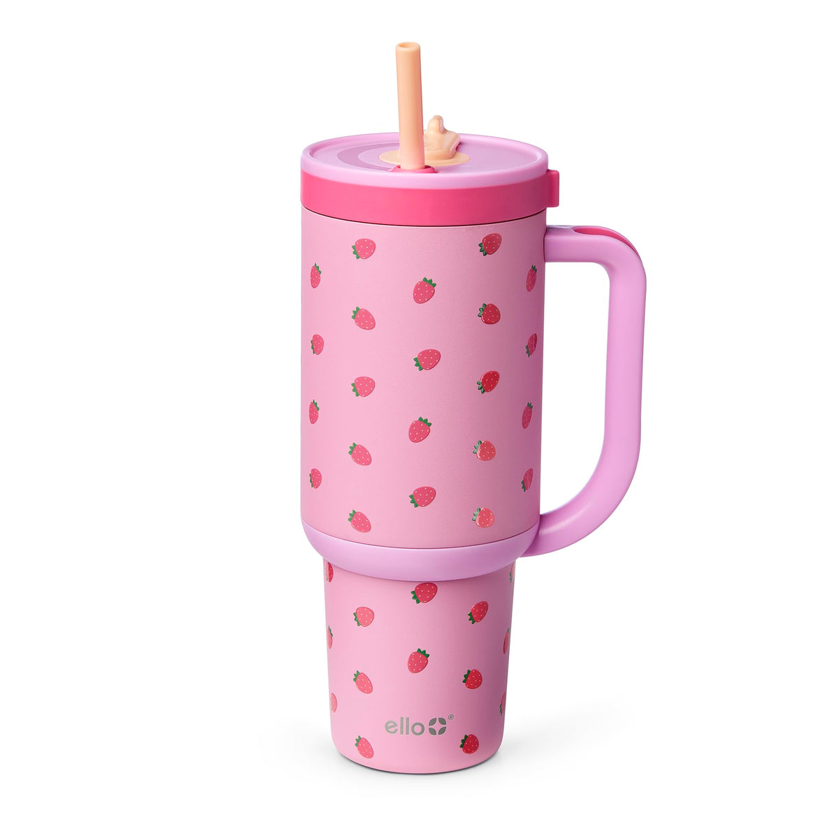 Ello Oasis 30oz Insulated Stainless Steel Tumbler with Straw, Daisies