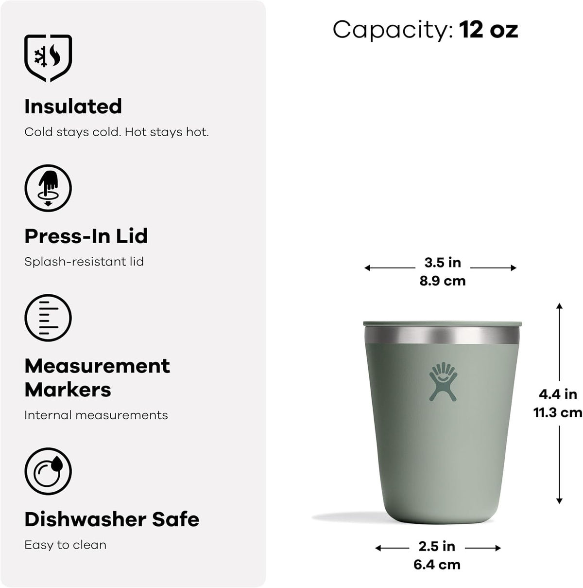 Hydro Flask Outdoor Kitchen Tumbler - Stainless Steel Dinnerware Reusable Camping Gear Mess Kit Cup - Dishwasher Safe, BPA-Free, Non-Toxic