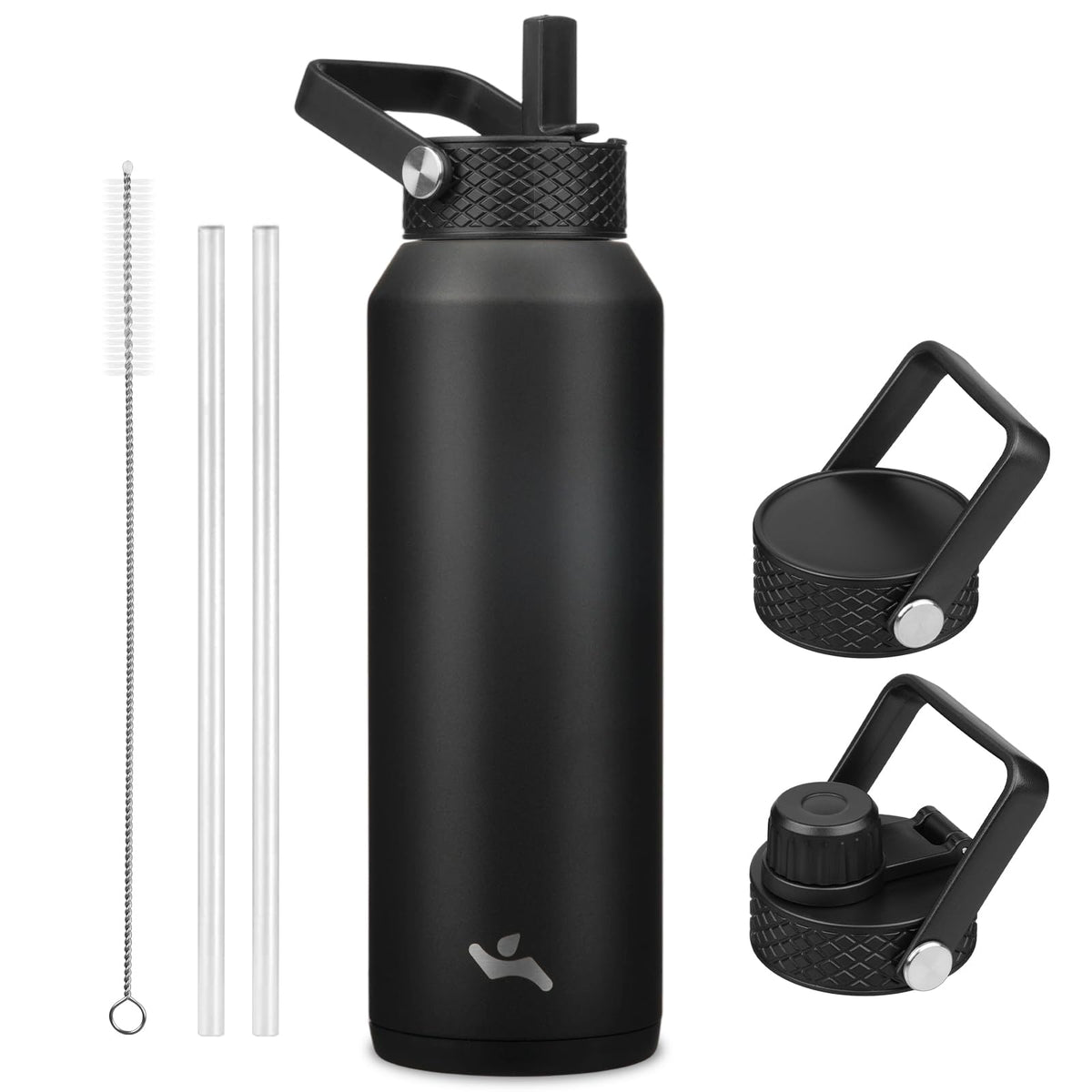 Konokyo 22 oz Insulated Stainless Steel Water Bottle with Straw Lid