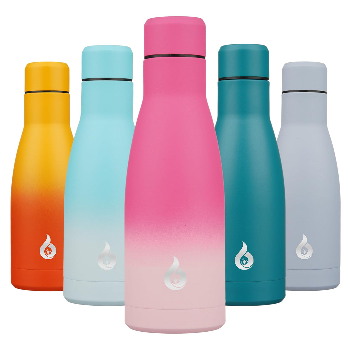BJPKPK 12 oz Small Water Bottle, Reusable Insulated Stainless Steel Flask
