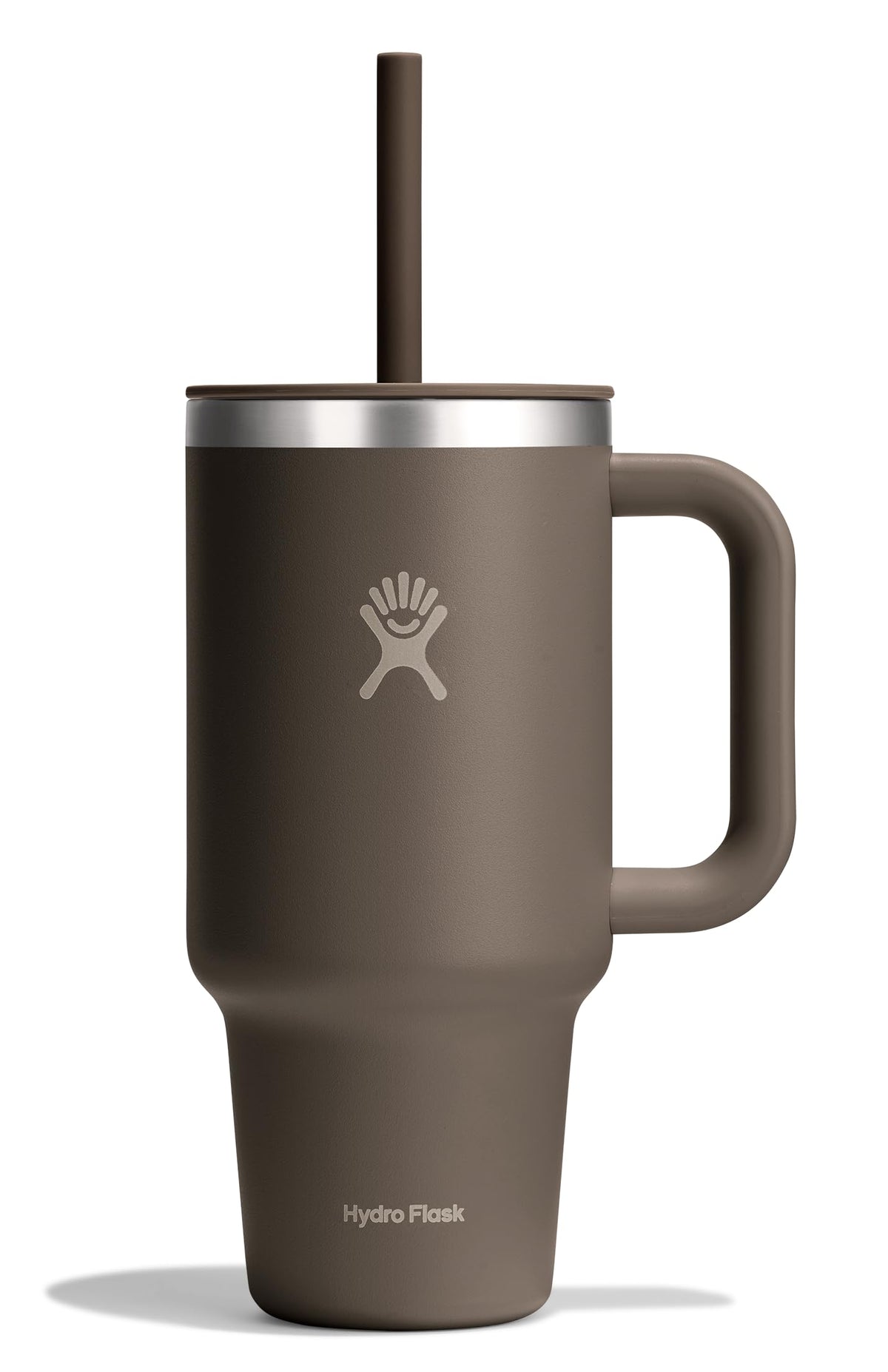 Hydro Flask Travel Tumbler with Handle, Lid and Straw - Insulated Stainless Steel in 40 Oz Trillium