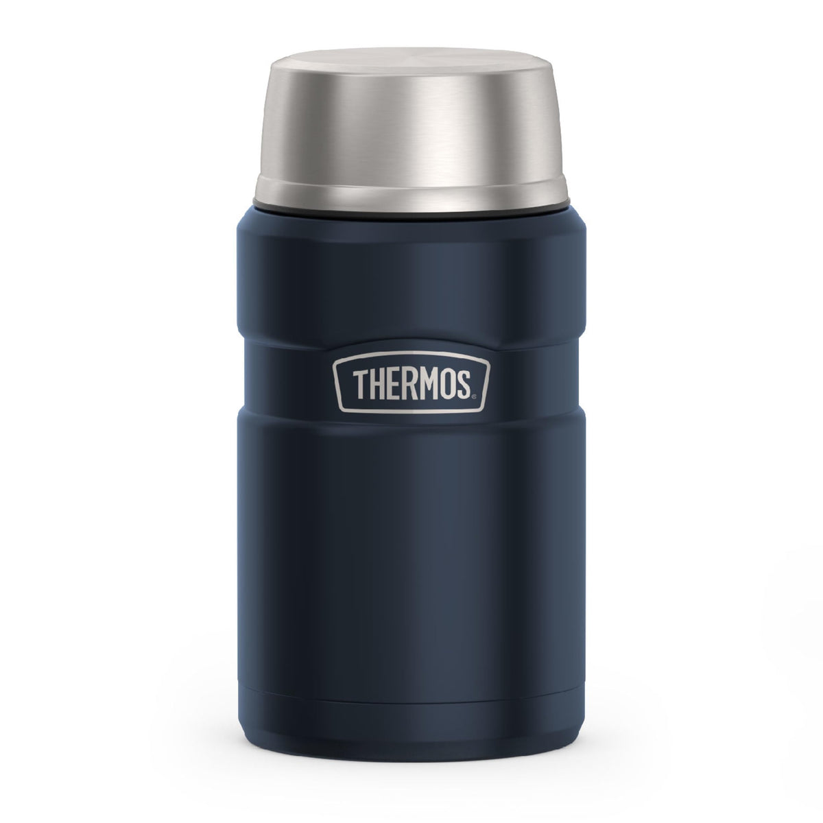THERMOS Stainless King Food Jar with Handle, 47oz, Matte Stainless Steel