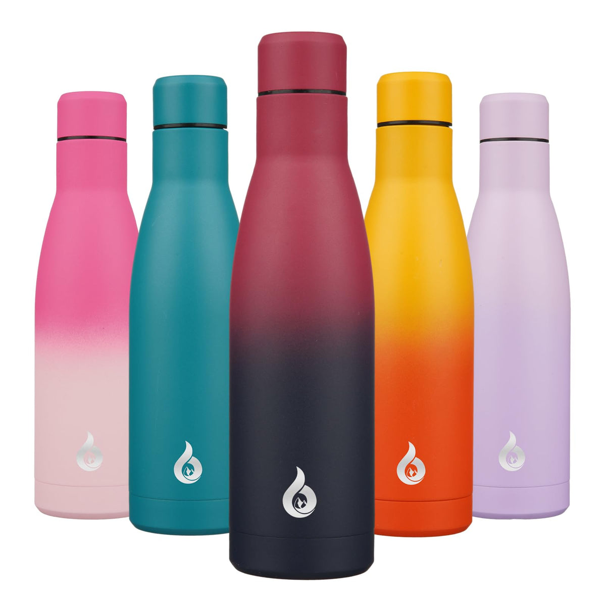 BJPKPK 12 oz Small Water Bottle, Reusable Insulated Stainless Steel Flask