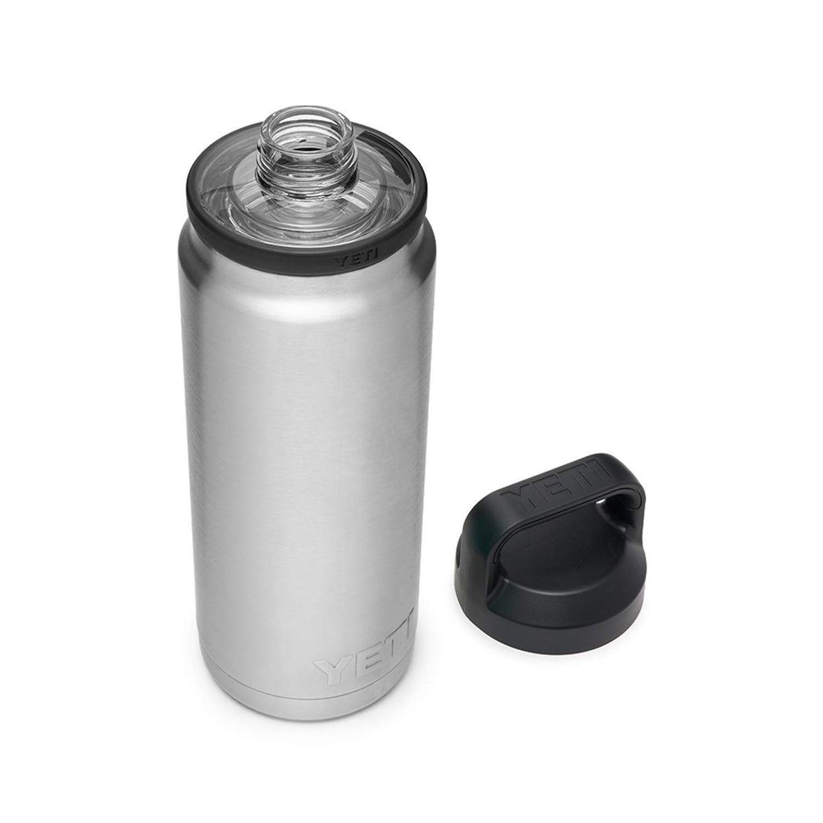YETI Rambler 26 oz Bottle, Vacuum Insulated, Stainless Steel with Chug Cap, Black