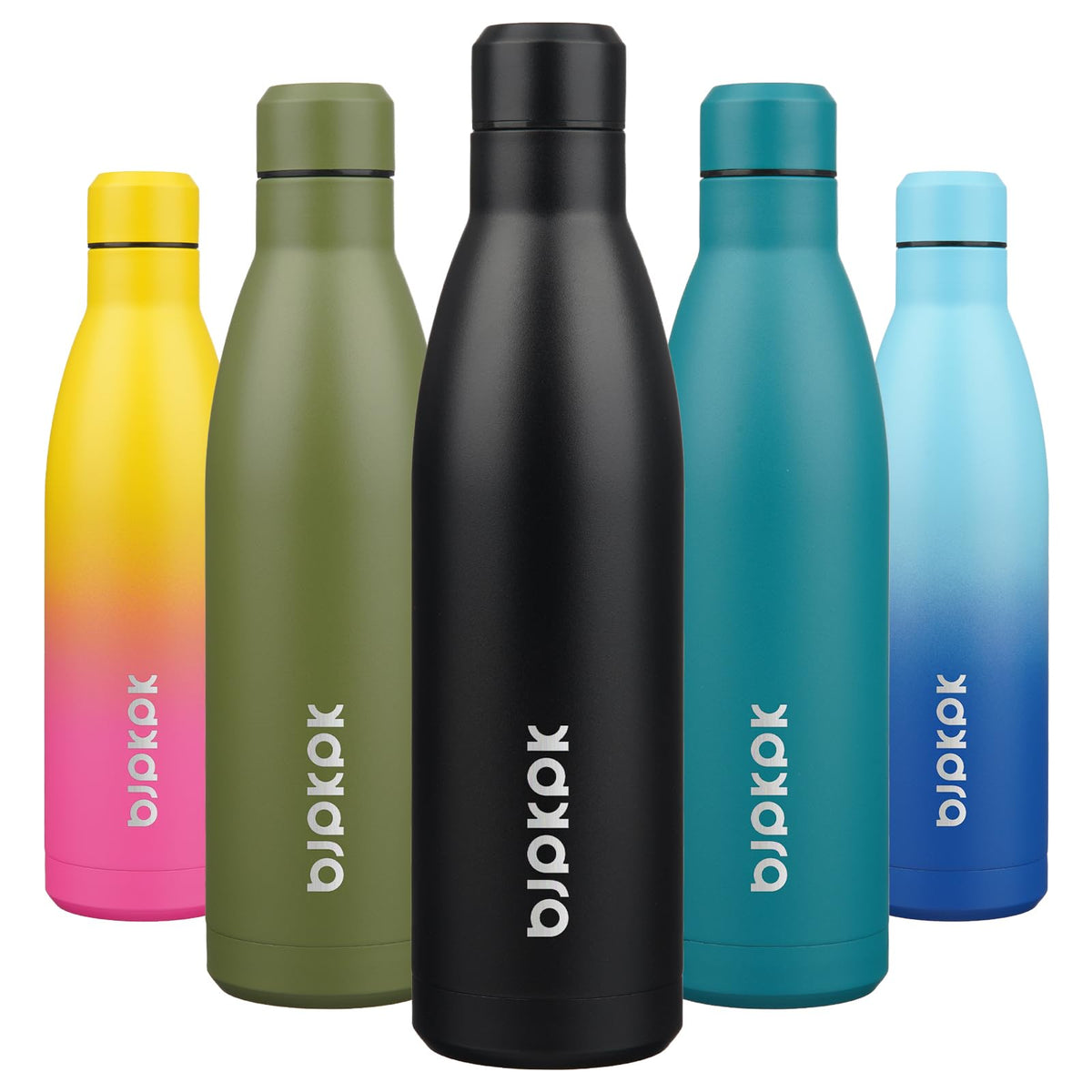 BJPKPK 12 oz Small Mini Water Bottle, Insulated Stainless Steel Flask