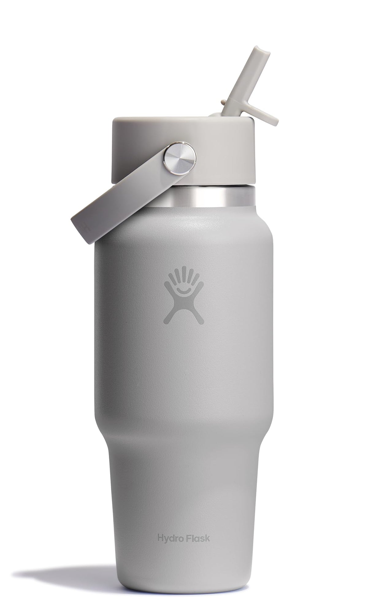 Hydro Flask Travel Water Bottle - Insulated Stainless Steel - Wide Straw Lid, Non Spill, Leakproof in 32 Oz Sandpiper