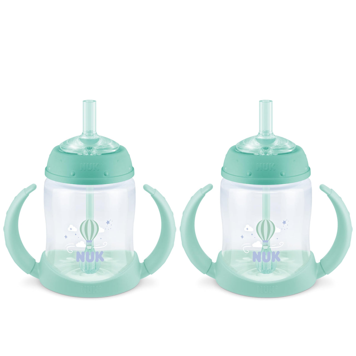 NUK Learner Straw Cup 10oz - Toddler Cup with Soft Straw for Easy Drinking Suitable for Ages 8 Months and Up