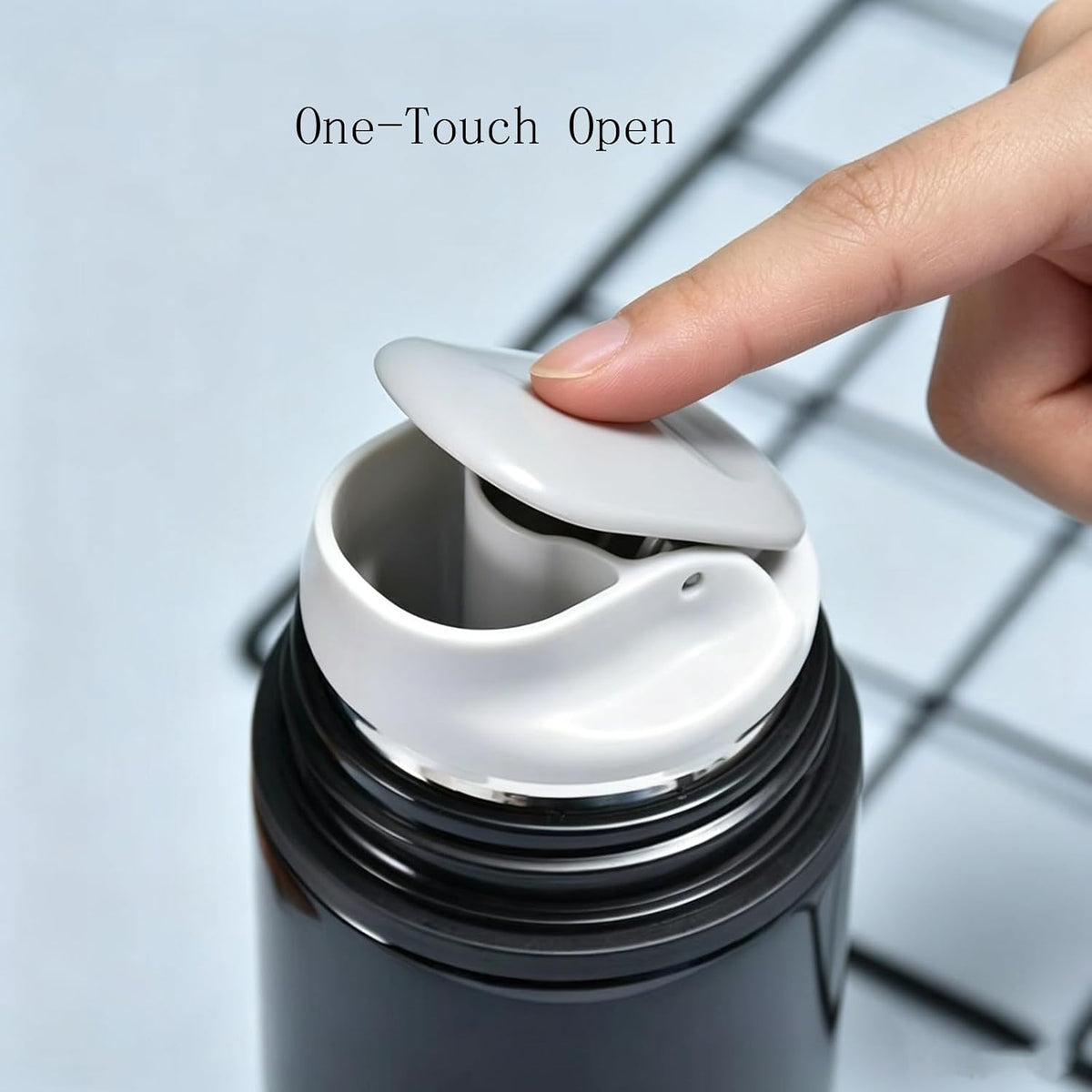 Stainless Steel Insulated Thermal Bottle Coffee FlaskTravel Mug 15 OZ black