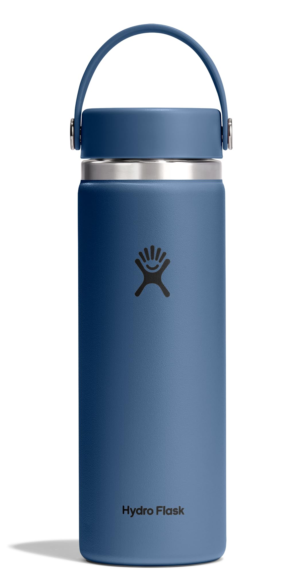 Hydro Flask Water Bottle - Insulated Stainless Steel - Wide Mouth Flex Lid, Non Spill, Leakproof and Refillable in 32 Oz Harbor Blue