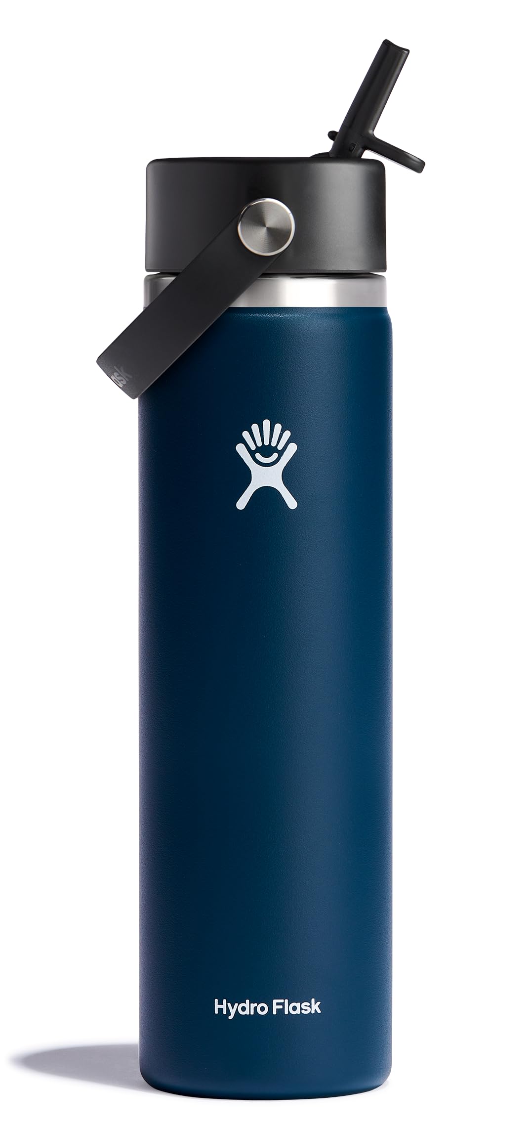 Hydro Flask Water Bottle - Insulated Stainless Steel - Wide Mouth Flex Straw Lid, Non Spill, Leakproof and Refillable in 32 Oz Botanical Bliss Agave