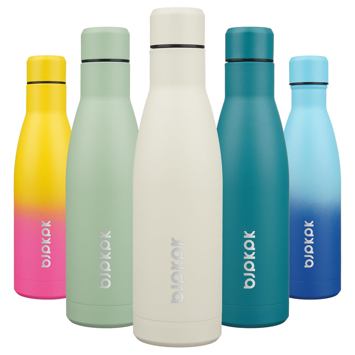 BJPKPK 12 oz Small Mini Water Bottle, Insulated Stainless Steel Flask