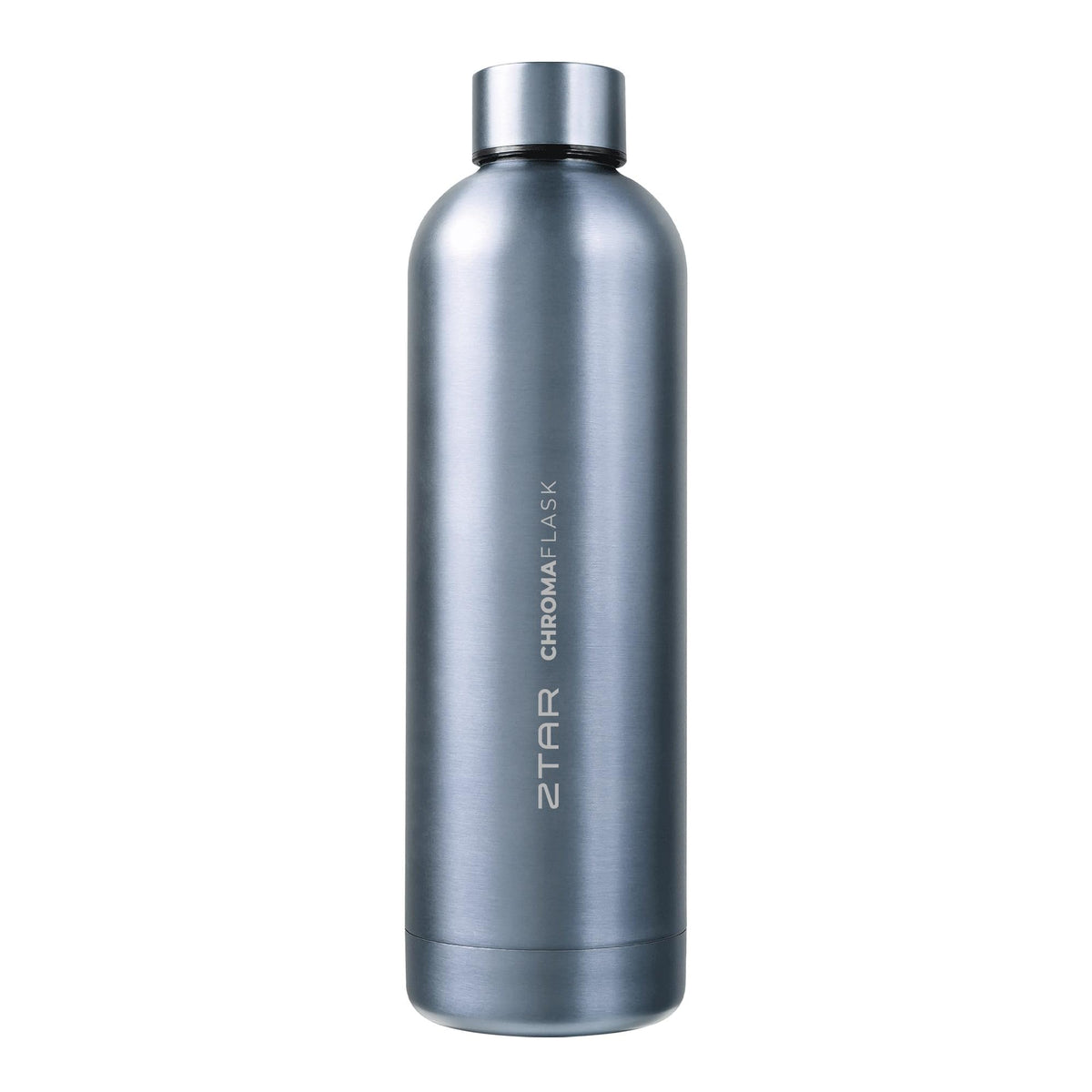 ZTAR Chroma Flask Insulated Stainless Steel Water Bottle – Leak-Proof, Keeps Drinks cool or warm, For Travel, Gym, and Office, Ideal Gift for Women, Men & Kids, 25oz (750ml) - Gray