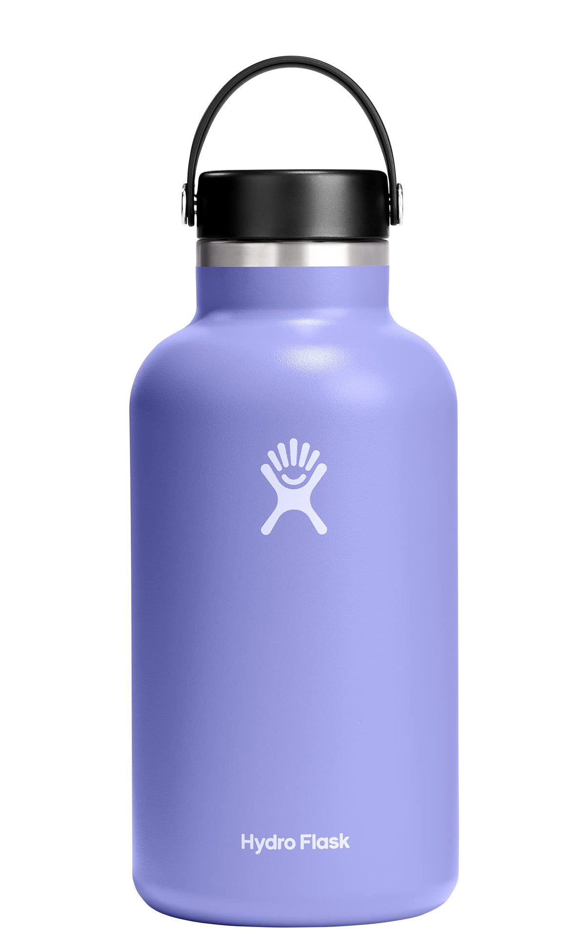 Hydro Flask Water Bottle - Insulated Stainless Steel - Wide Mouth Flex Lid, Non Spill, Leakproof and Refillable in 20 Oz Harbor Blue