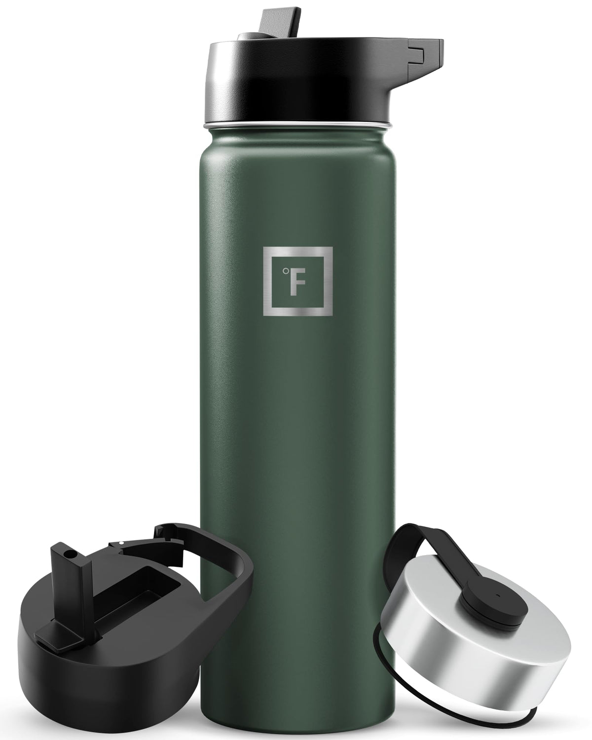 IRON °FLASK 24 oz Wide Mouth Water Bottle with Straw
