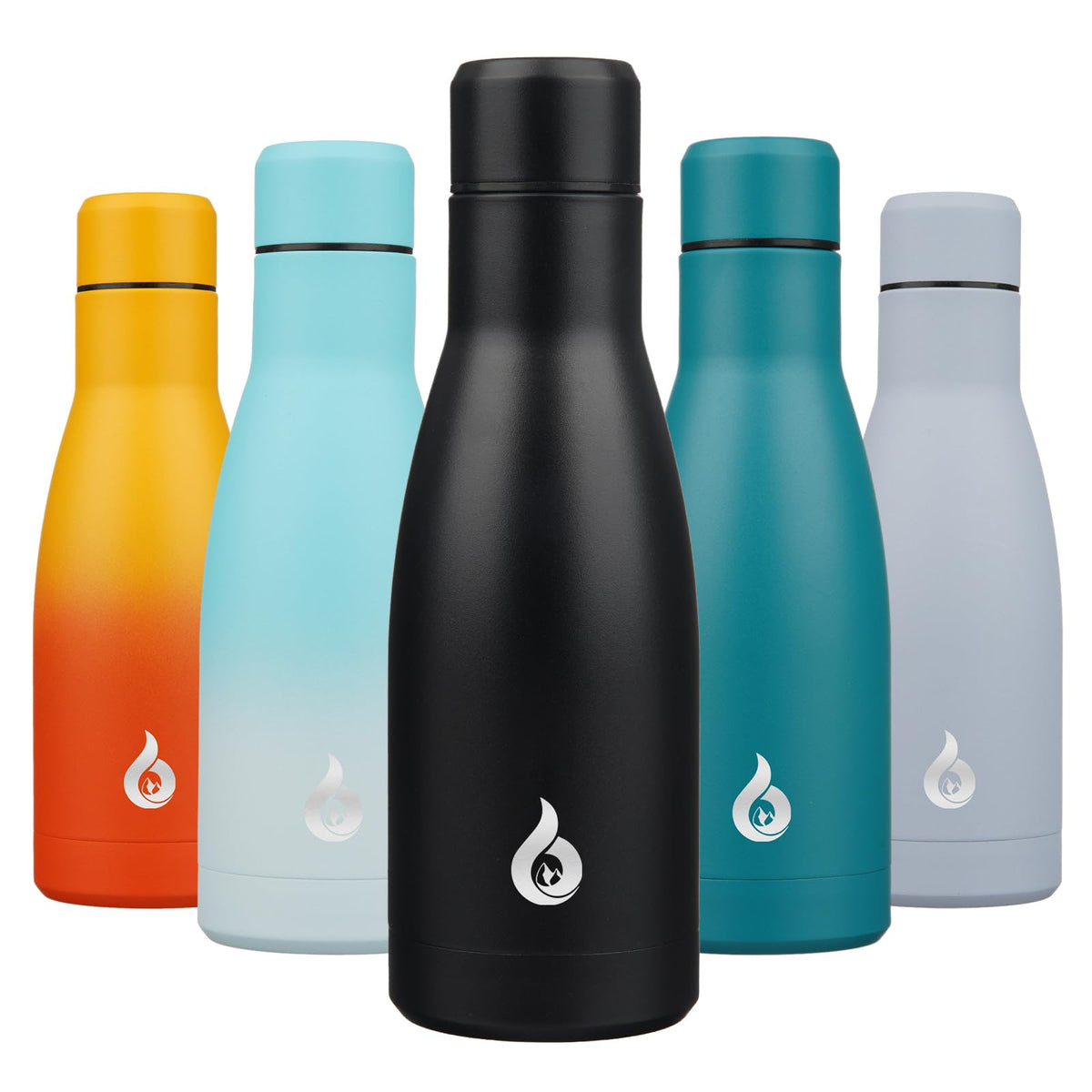 BJPKPK 12 oz Small Water Bottle, Reusable Insulated Stainless Steel Flask