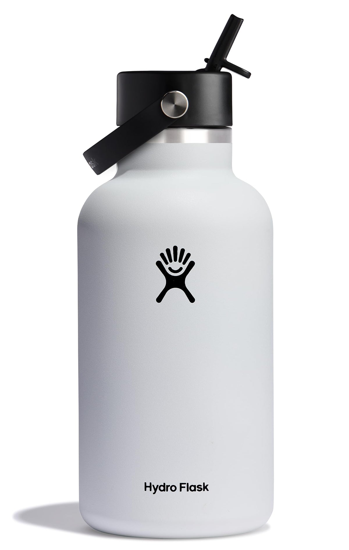 Hydro Flask Water Bottle - Insulated Stainless Steel - Wide Mouth Flex Straw Lid, Non Spill, Leakproof and Refillable in 32 Oz Botanical Bliss Agave