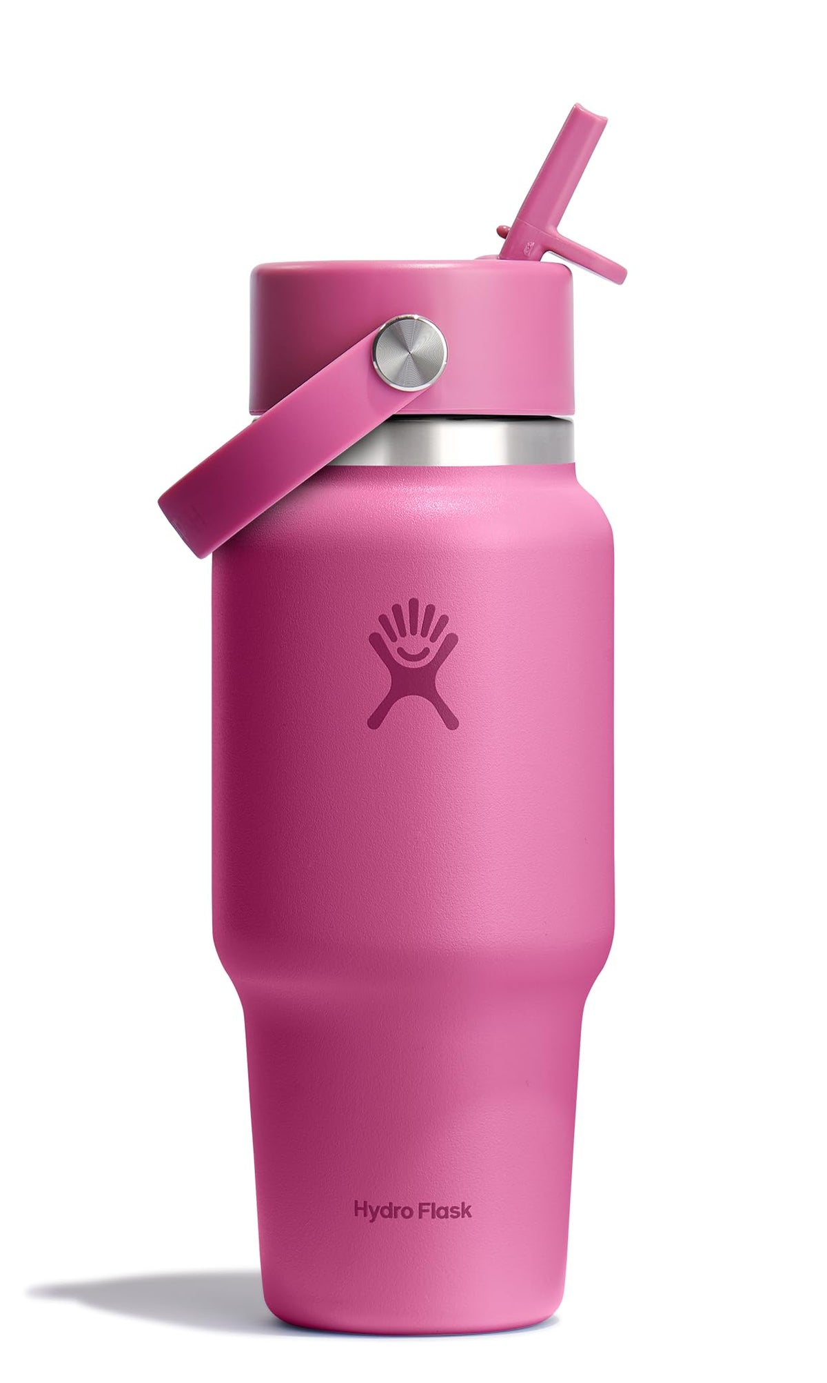 Hydro Flask Travel Water Bottle - Insulated Stainless Steel - Wide Straw Lid, Non Spill, Leakproof in 32 Oz Sandpiper