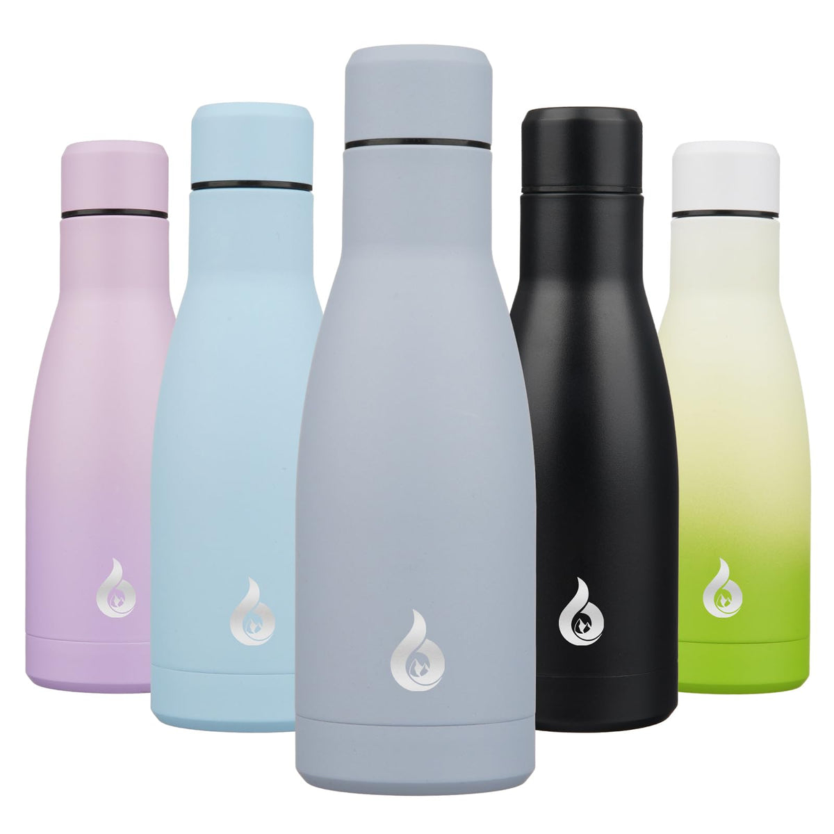 BJPKPK 12 oz Small Water Bottle, Reusable Insulated Stainless Steel Flask