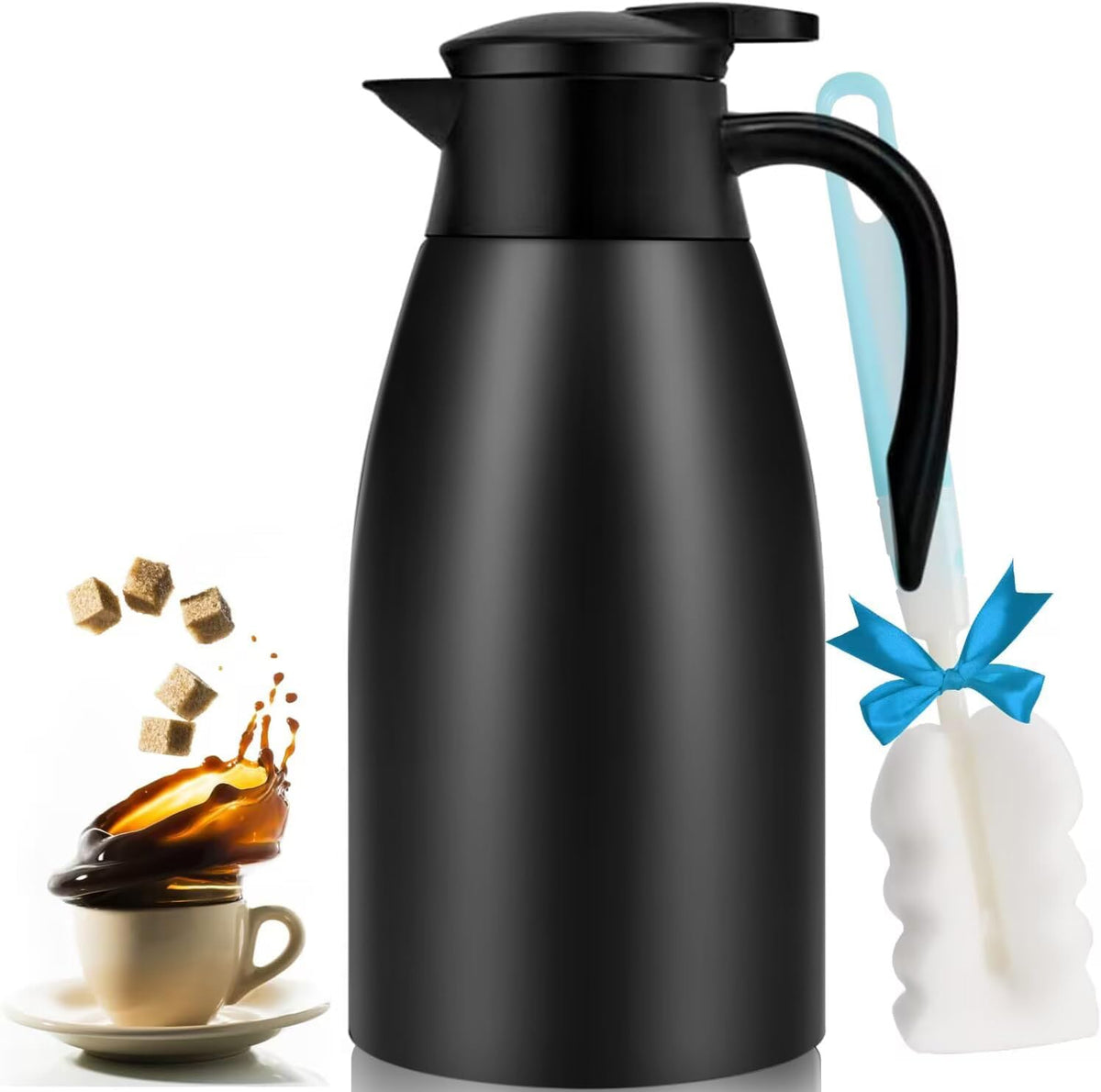 68oz Coffee Carafe Insulated, Airpot Thermal Coffee Carafes for Keeping Hot