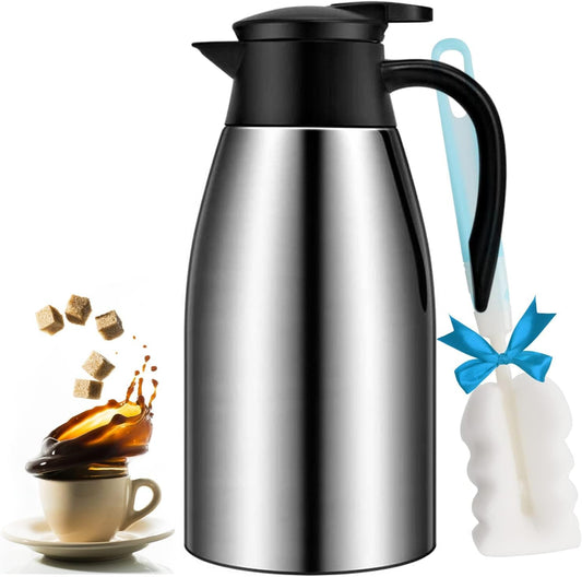 68oz Coffee Carafe Insulated, Airpot Thermal Coffee Carafes for Keeping Hot
