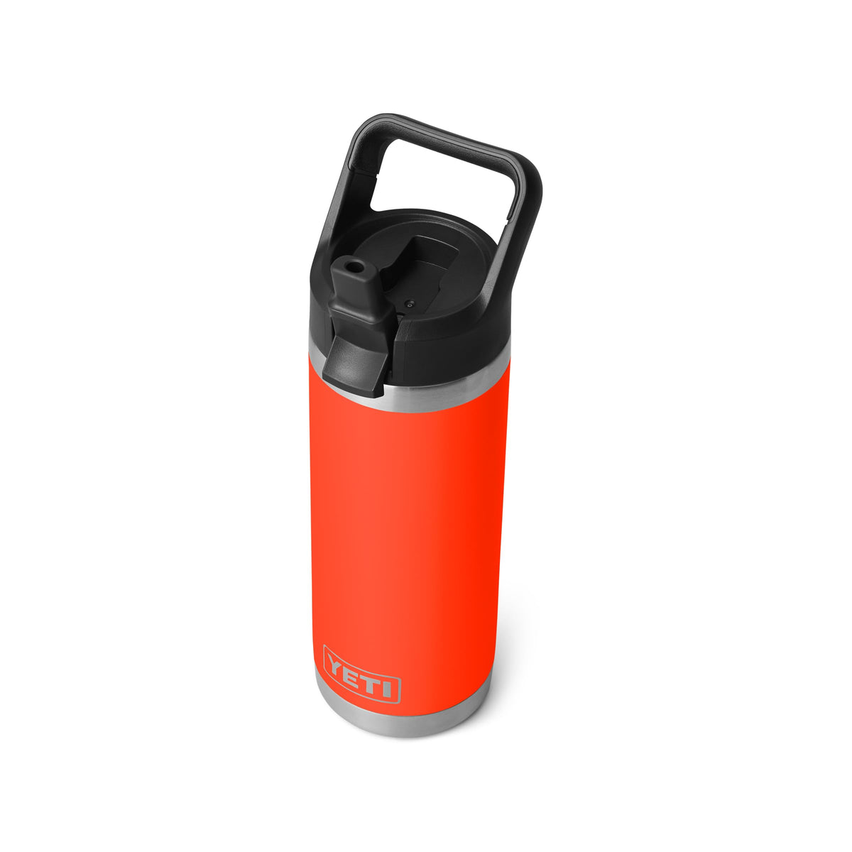 YETI Rambler 18 oz Bottle, Vacuum Insulated, Stainless Steel with Straw Cap, Navy
