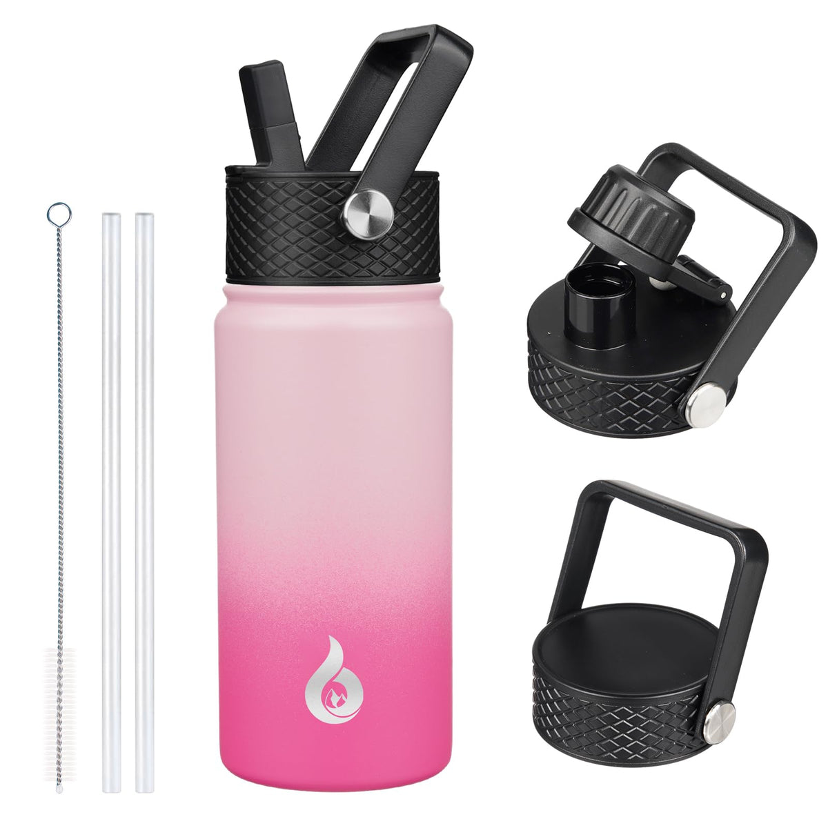 BJPKPK 64oz Insulated Water Bottle, Half Gallon Water Jug with Straw Lid