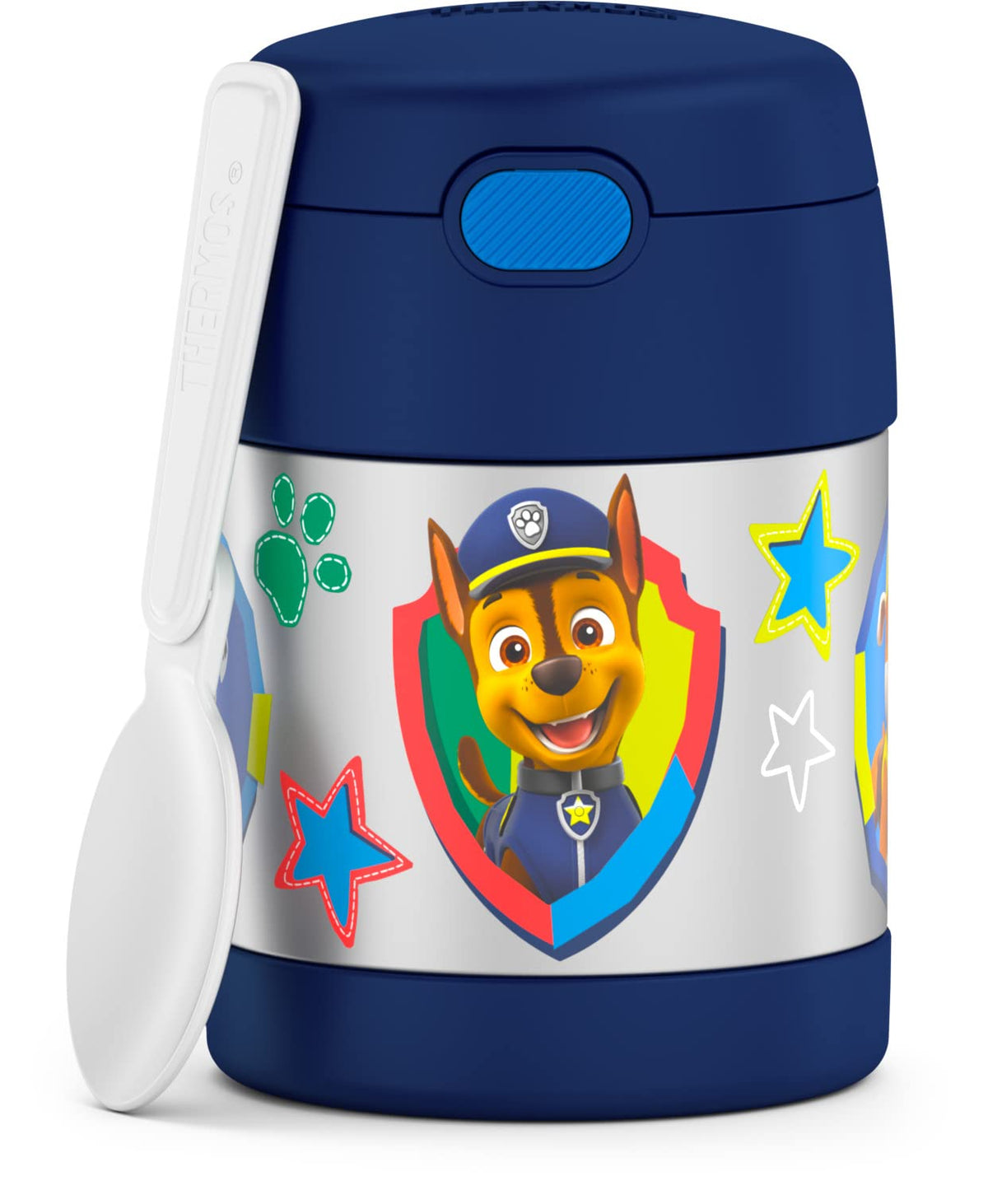 THERMOS FUNTAINER Kids Food Jar with Spoon, 10oz, Navy