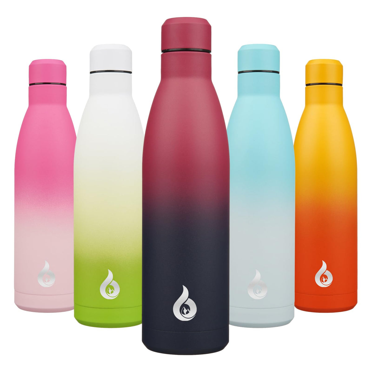 BJPKPK 12 oz Small Water Bottle, Reusable Insulated Stainless Steel Flask