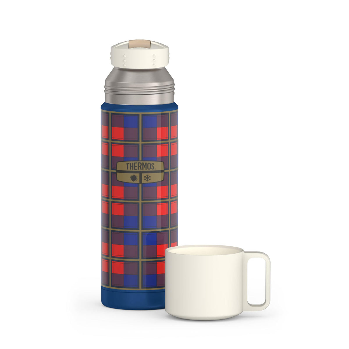 Thermos Vacuum Insulated 16 Ounce Compact Stainless Steel Beverage Bottle