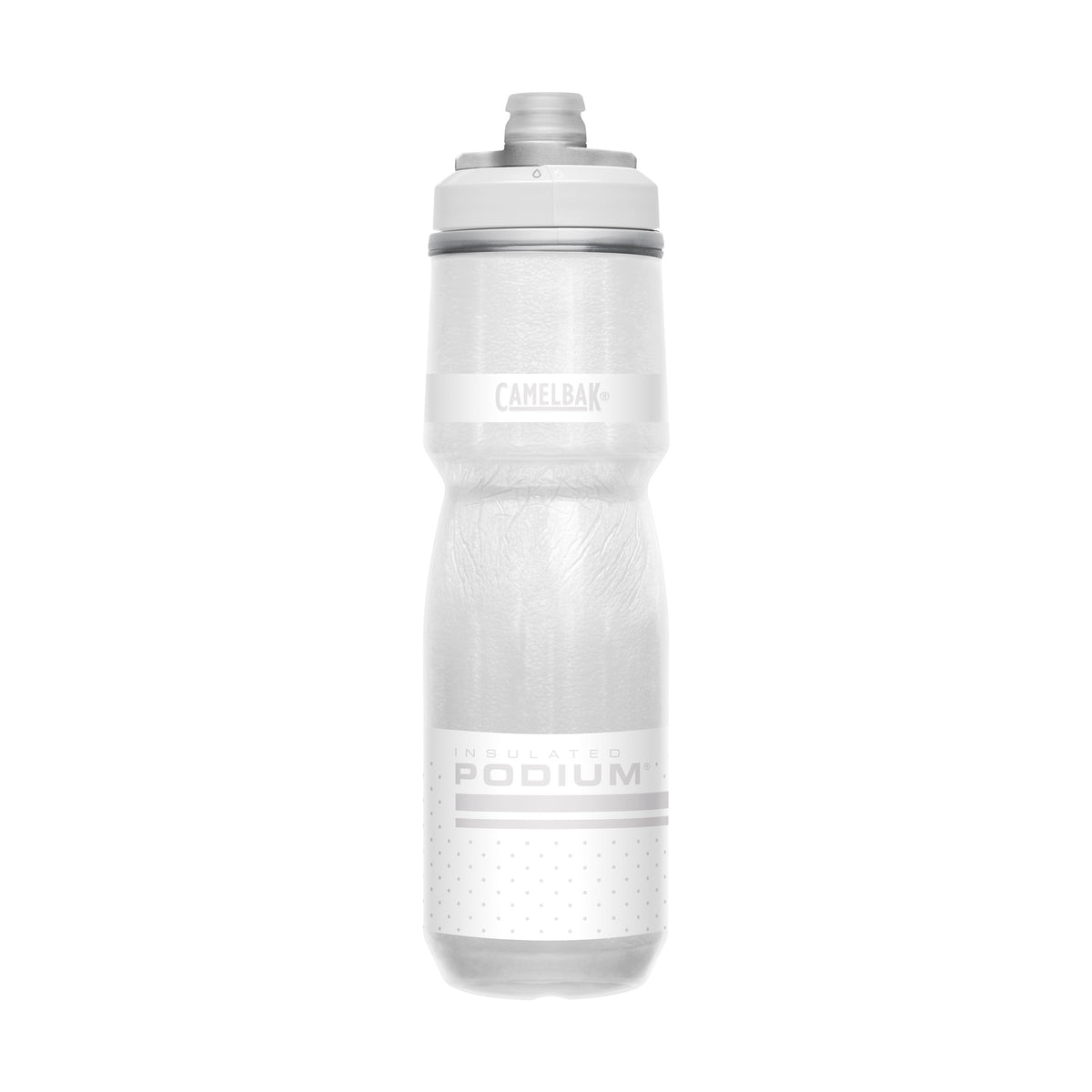 CamelBak Podium Chill Outdoor Water Bottle 24oz, White/Black