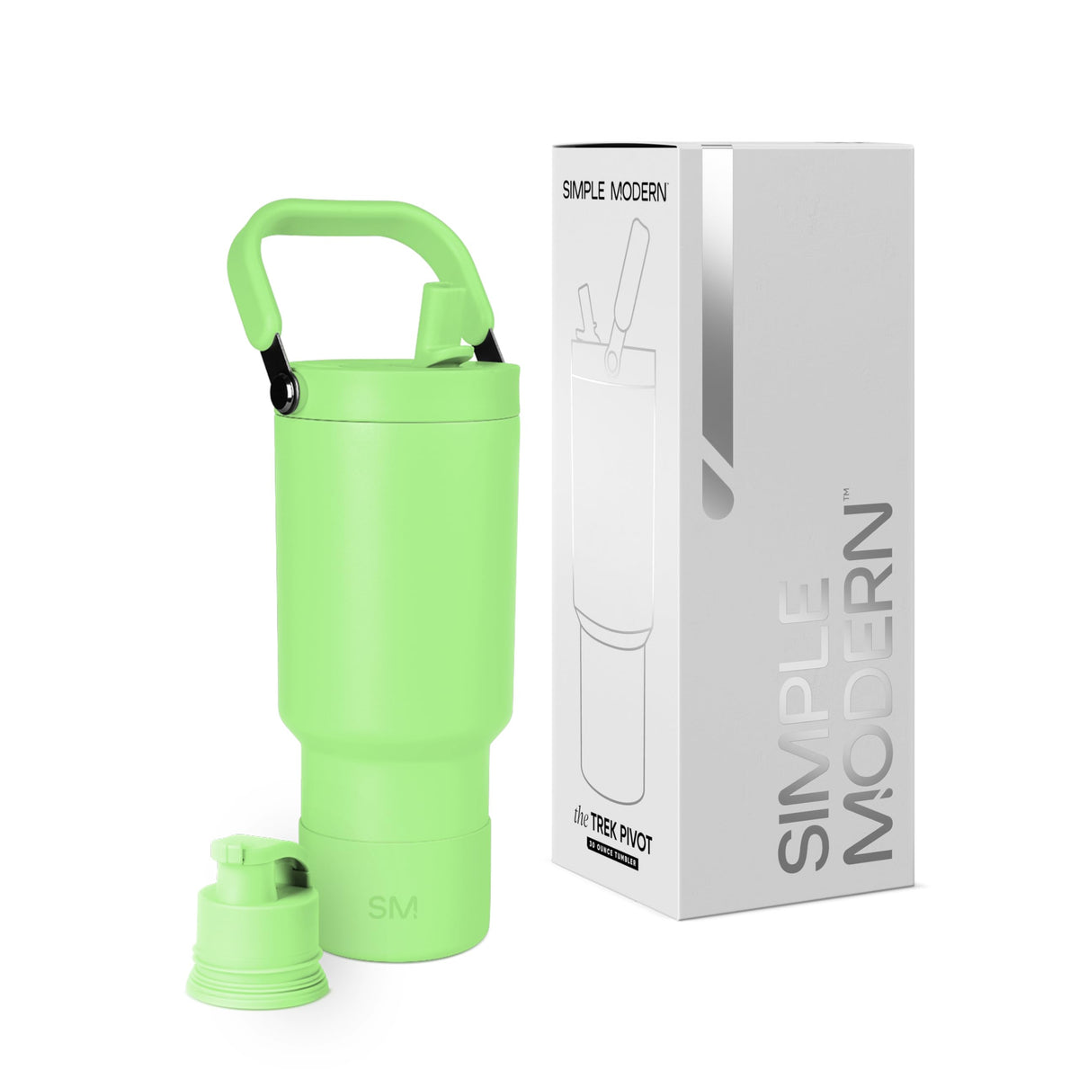 Simple Modern Tumbler with Handle, Water Jug | 40oz | Gray